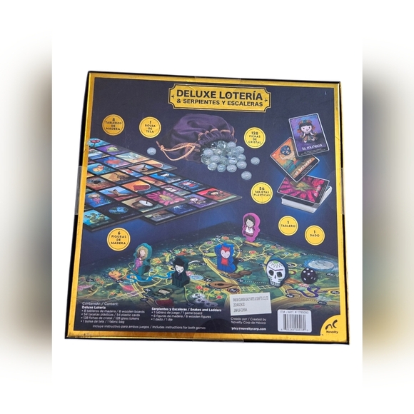 Deluxe Loteria & Serpientes Y Escaleras Board Game - Picture 2 of 6